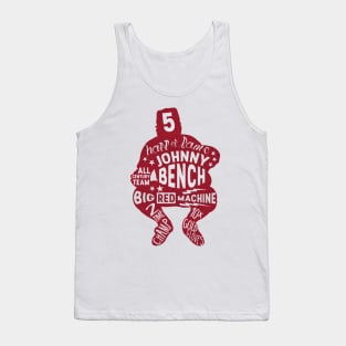 Johnny Bench Cincinnati Letters Tank Top